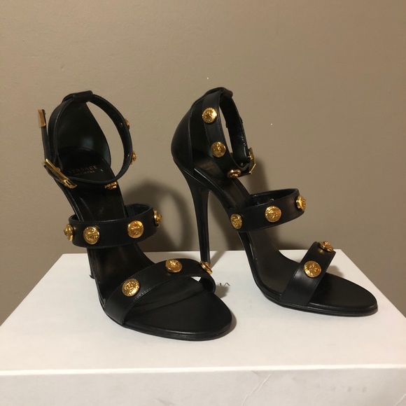 SOLD ‼️VERSACE Signature Medusa High Heel Sandal - Picture 2 of 7